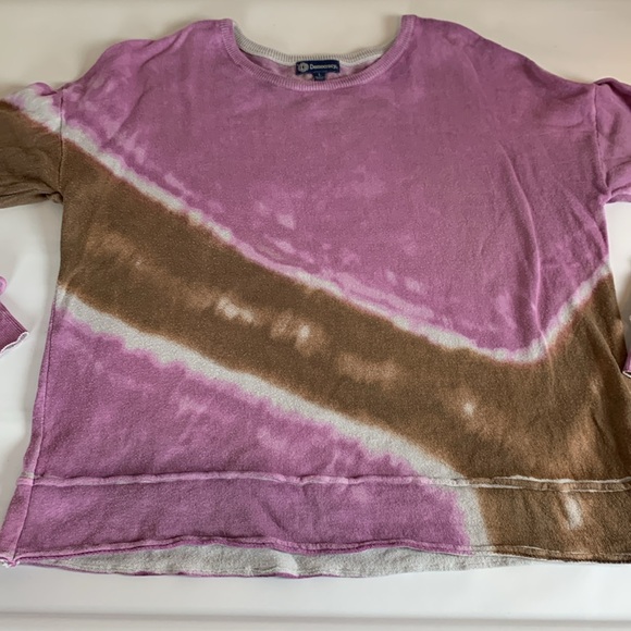 Democracy | tie-dye top with ruffle sleeve, size L - Picture 4 of 4